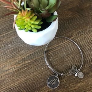 Alex and Ani A Initial Bangle
